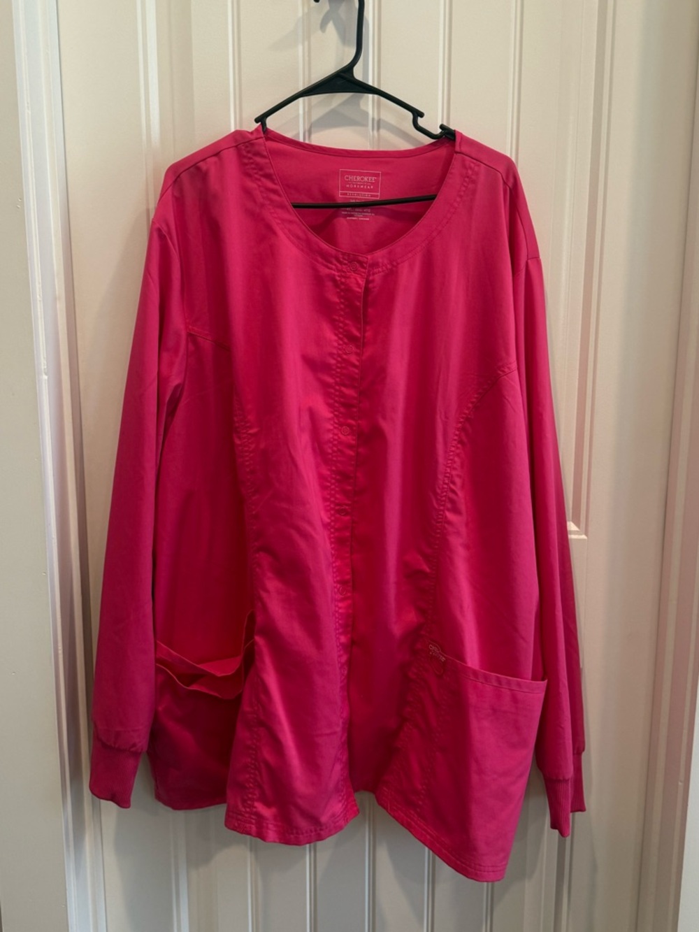 Cherokee Scrub Jacket - Pink 4XL